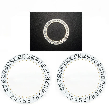 Date wheel disc replacement set for ETA 2804-2 watch movement, 2 of 5PCS, precision repair parts.