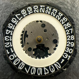 New Japan Made PC32A Quartz Movement Single Calendar Black Disk Date At 3 HCP2