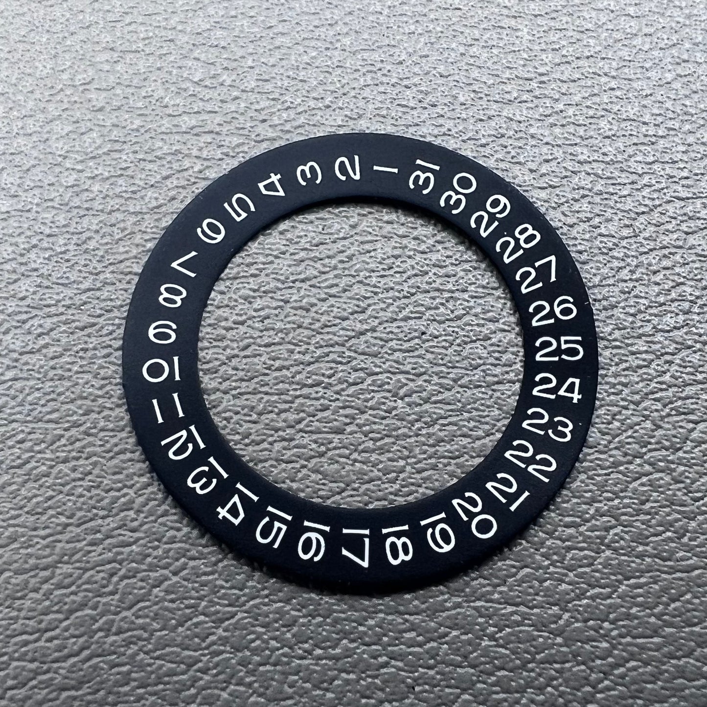 White font wheel overlay for Miyota 8215/8200 & ETA 2824/2836 movements, date at 3 o'clock, watch accessory.