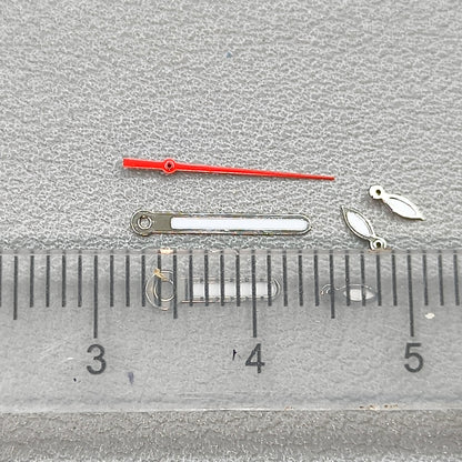 Green Lume Red Second Hand Silver Trim Watch Hands for OS10 OS60 OS80 Movement