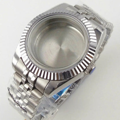 36mm 39mm Flat Sapphire Glass Watch Case Fit Datejust NH35 NH36 ETA 2824 PT5000