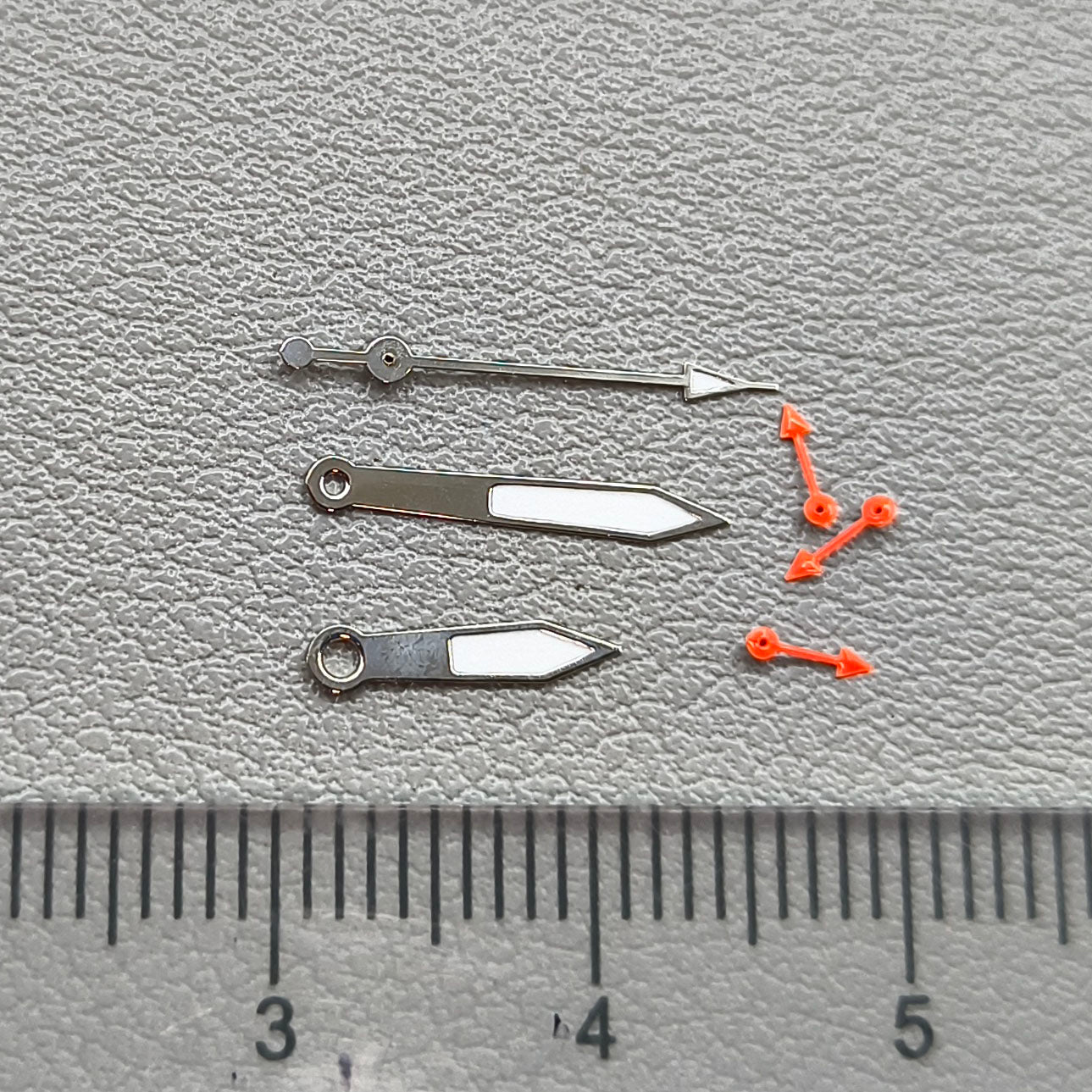 2 Sets Orange Small Second Hand Watch Hands for Miyota OS10 OS20 OS60 OS80