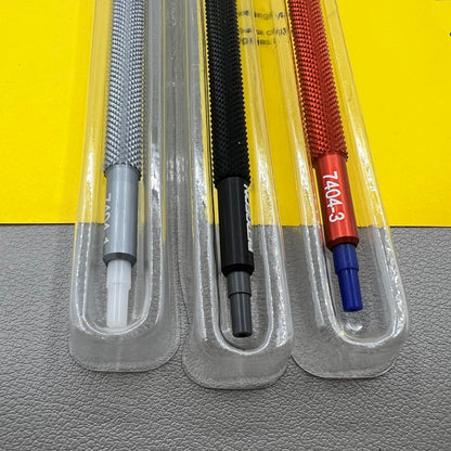 Swiss Bergeon 7404 watch hand fitting tools, precision set of 3 for professional watch repairs.