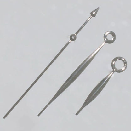 Silver watch hands for ETA2836, 2824, 2892A2 movements, precision fit, 11.2x16.9x22mm, brand T41.