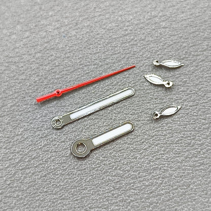 Green Lume Red Second Hand Silver Trim Watch Hands for OS10 OS60 OS80 Movement