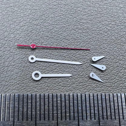 2 Sets White Pointed Red Second Hand Watch Hands for Miyota OS10 OS20 OS60 OS80