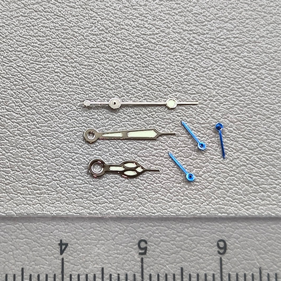 2 Sets Lume Blue Small Second Watch Hands for Miyota OS10 OS20 OS22 OS60 OS80