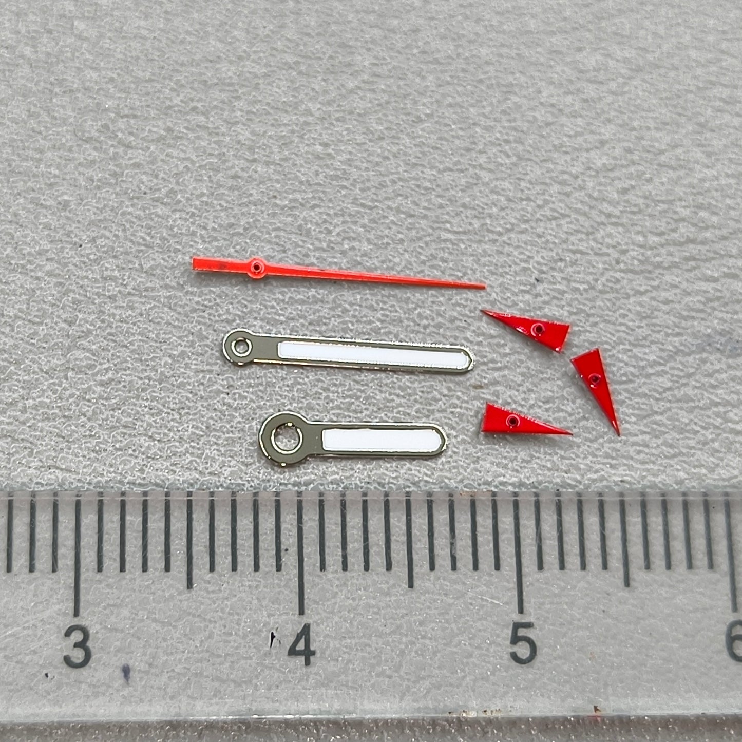 12mm Red Second Hand Silver Trim Watch Hands for OS10 OS60 OS80 Movement Watch Part