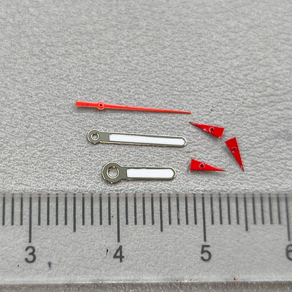 12mm Red Second Hand Silver Trim Watch Hands for OS10 OS60 OS80 Movement Watch Part