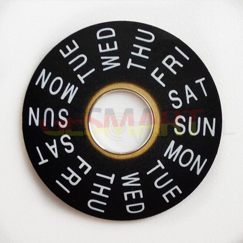 Black Week Disk Wheel watch accessory compatible with China Made ETA 7750 movement, ideal for upgrade or repair.