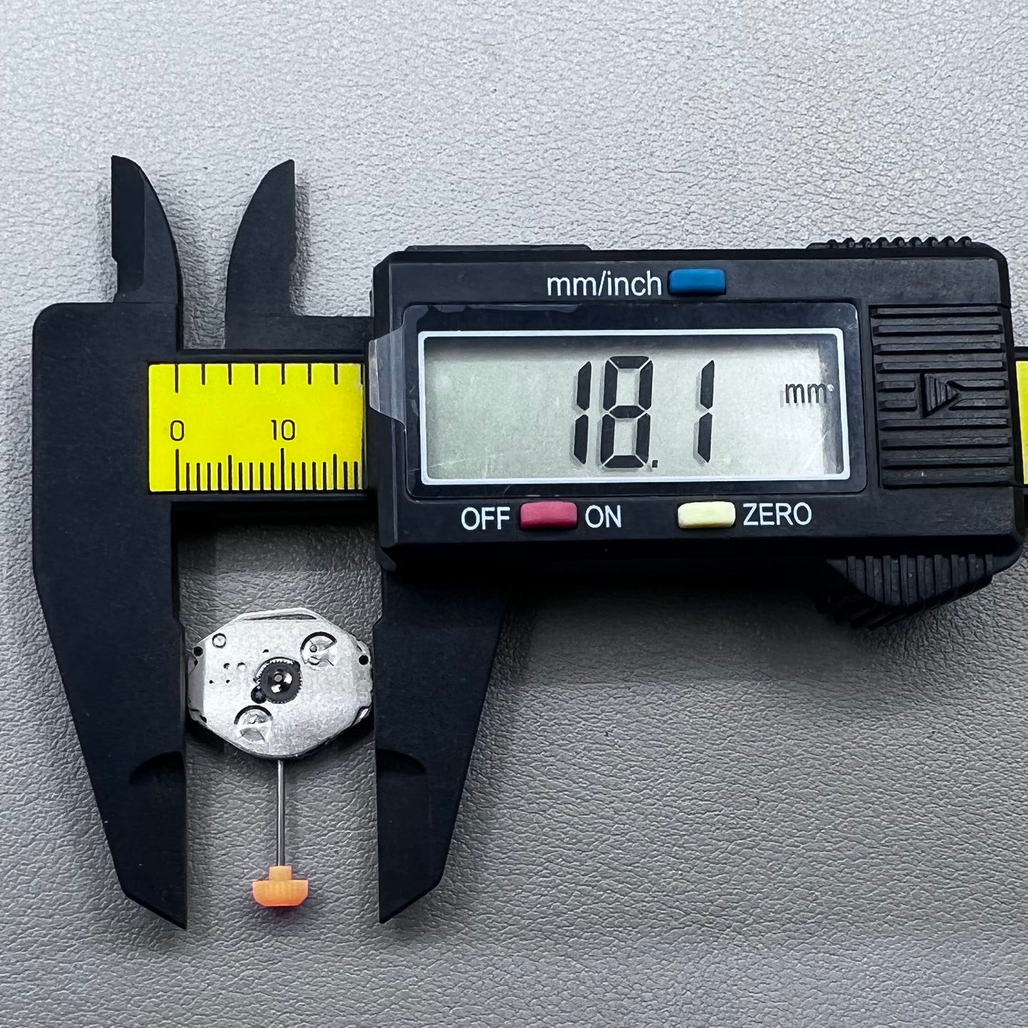 Japan Miyota 1L45 quartz movement with small second hand, precise watch accessory for repair and customization.