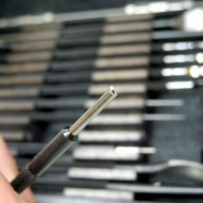 Bergeon 30020 watchmakers hand levers set with storage box for precise watch repair tasks