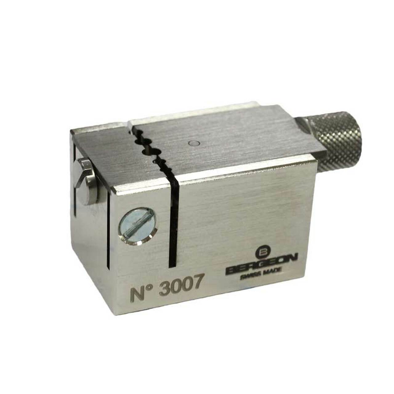 Bergeon 3007 Swiss watch tool for precise collet tightening and reaming, ideal for watchmakers.