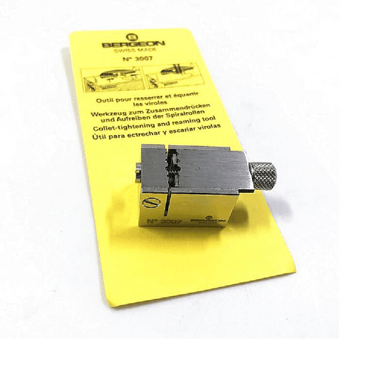 Bergeon 3007 Swiss Tool for precise collet tightening and reaming, essential watchmaking accessory.