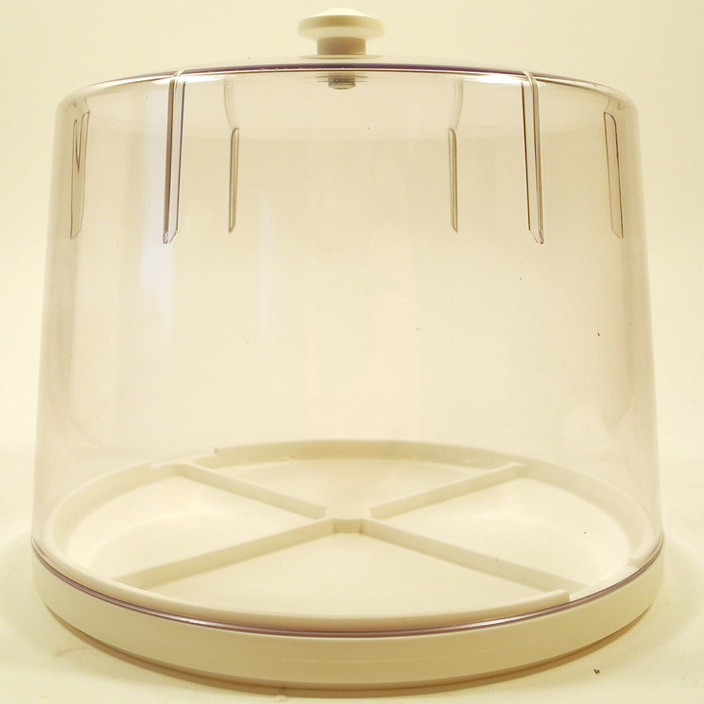 Bergeon 30097-XL-BC extra large dust cover and tray protecting watch movement during repair.