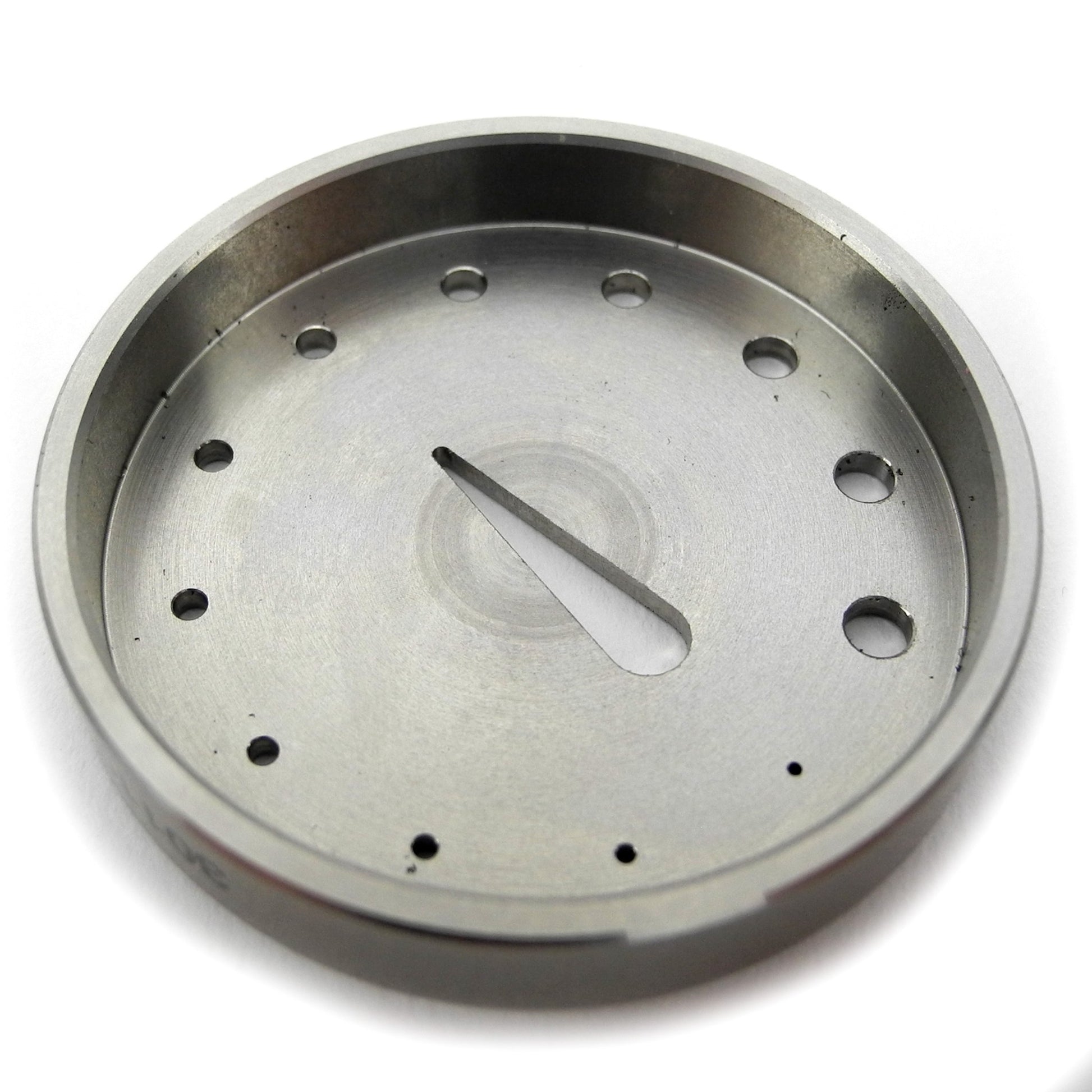 Bergeon 30110 metal tool for precise watch balance and hairspring adjustments in repair tasks.