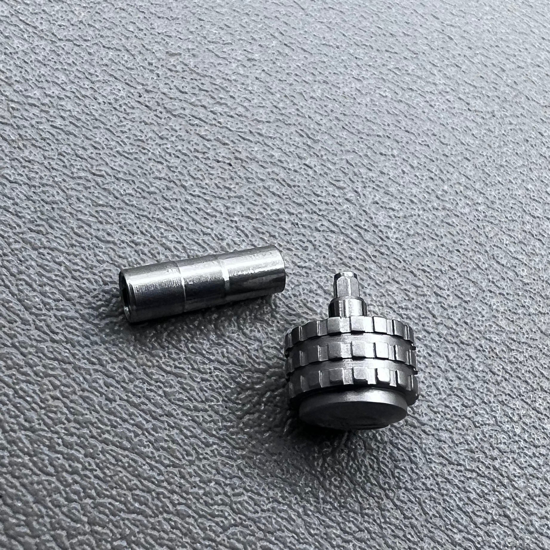 9mm Super Stainless Steel watch crown for BRL Avenger, durable replacement accessory