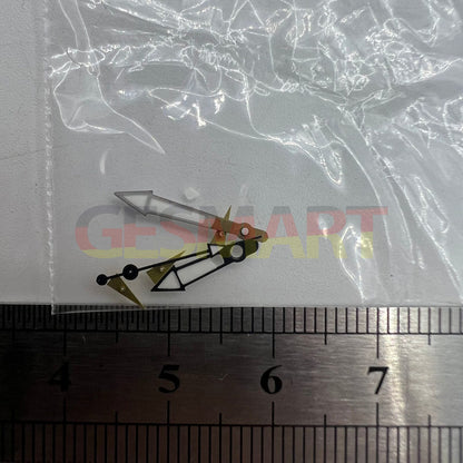 Yellow small second hand with black trim for Miyota OS10 OS20 OS60 OS80 watches, precise replacement part enhancing style.