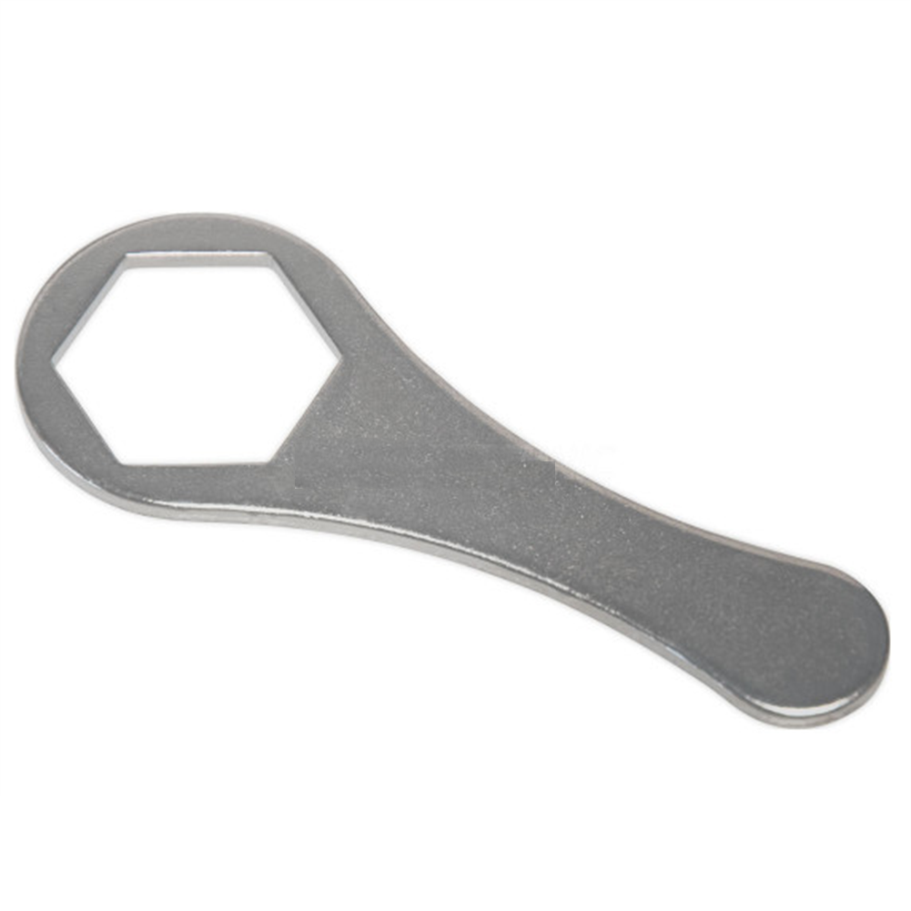 Bergeon 30417 watchmaker's hammer with brass and synthetic heads for precise watch repairs and adjustments.