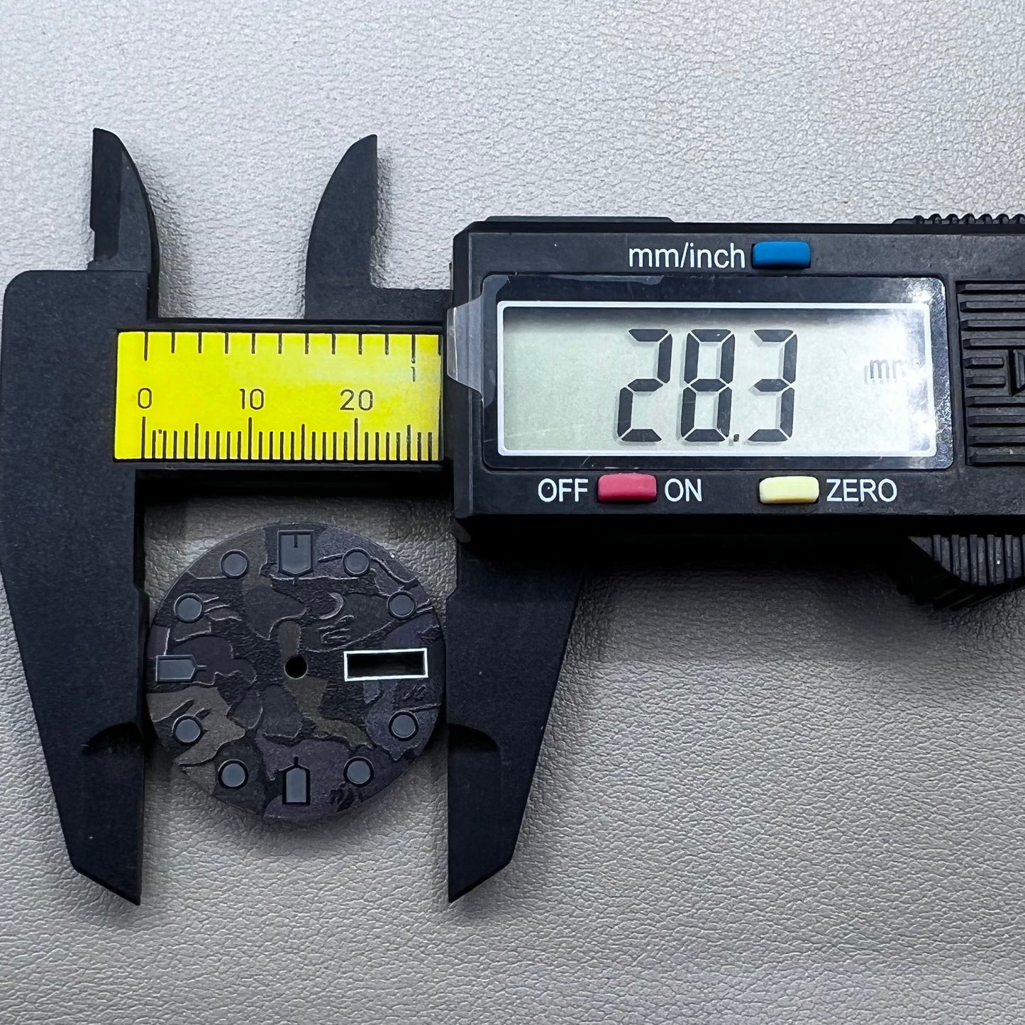 Black Green Luminous Watch Dial for NH36 4R36 Movement