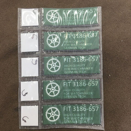 Generic 3186-657 replacement jumping hour click for 3186 movement watch part, precision fit accessory.