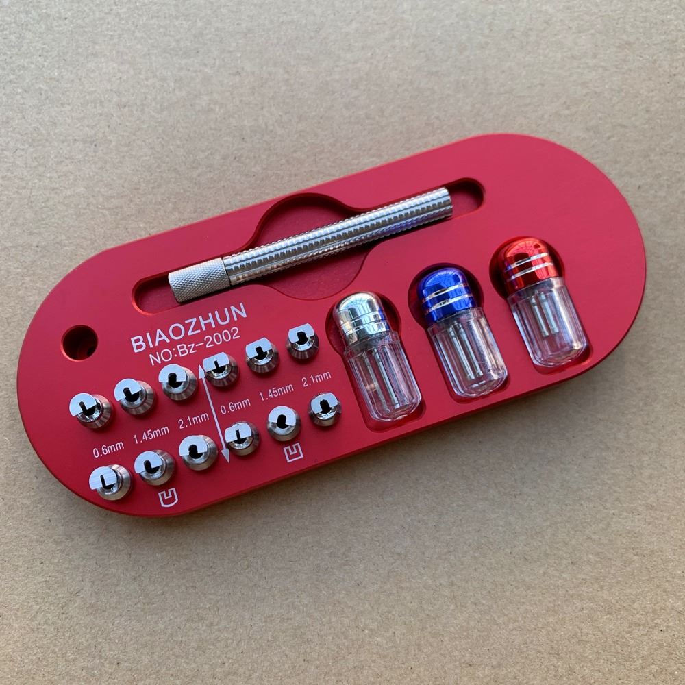 Watch Repair Tool with 12 precision tips for safe watch hand removal without dial damage, ideal for watchmakers.