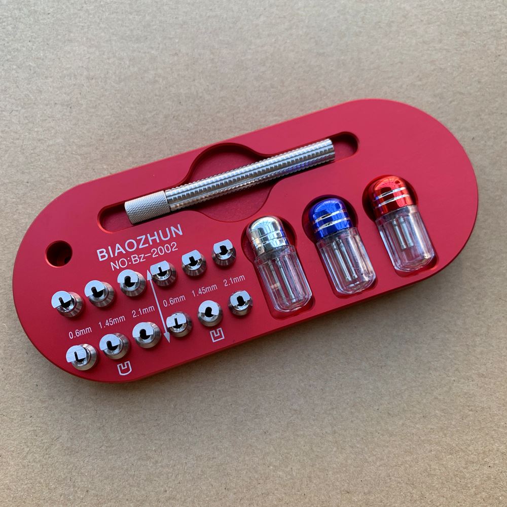 Watch Repair Tool with 12 precision tips for safe hand removal, perfect for professional watchmakers.