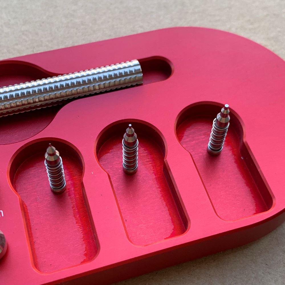 Watch Repair Tool set with 12 precision tips for safe watch hand removal, perfect for watchmakers.