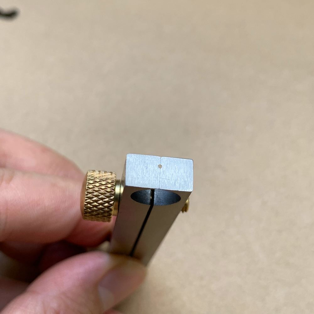 Metal Center Wheel Remover tool, manual watchmaker accessory for precise wheel removal in repairs.