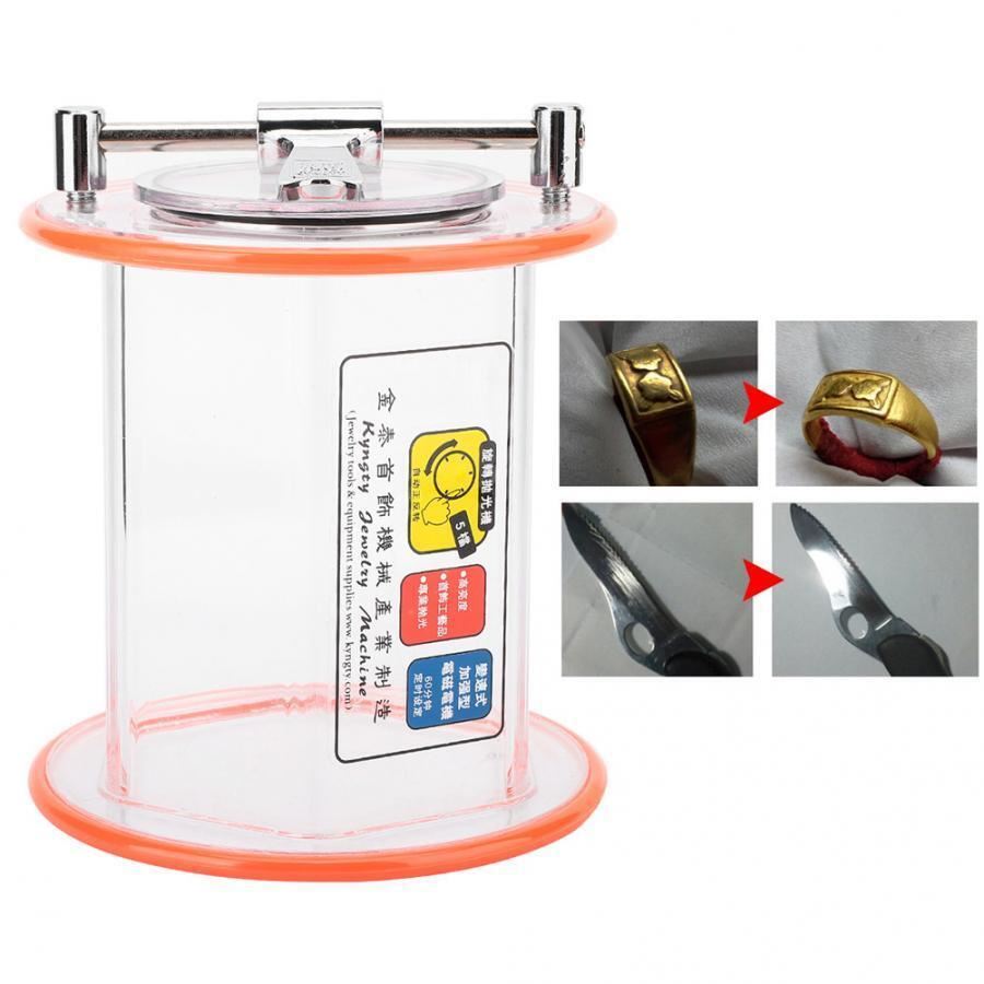 Pro ST-2000 Rolling Drum Rotary Polisher bucket, perfect for gentle jewelry polishing and finishing tasks.