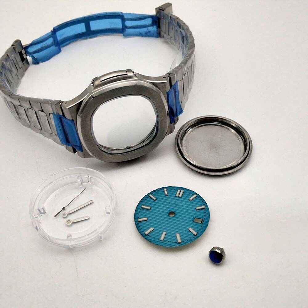 40mm NH35A/NH36 watch case with sapphire glass, waterproof design, durable strap accessory.