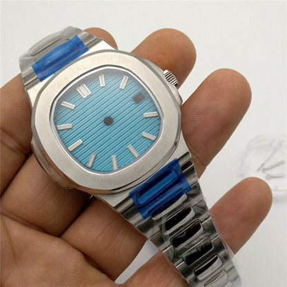 40mm NH35A/NH36 watch case with dial, sapphire glass, waterproof design for durable strap accessories.