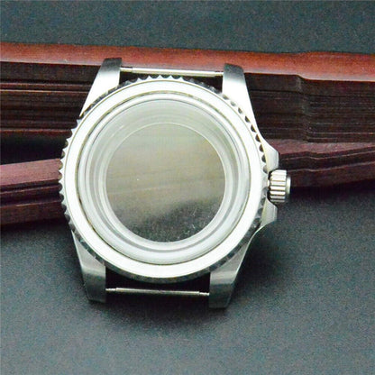 28.5MM 316L steel watch case for NH35/NH36 DG2813/3804 movements, durable and sleek design.