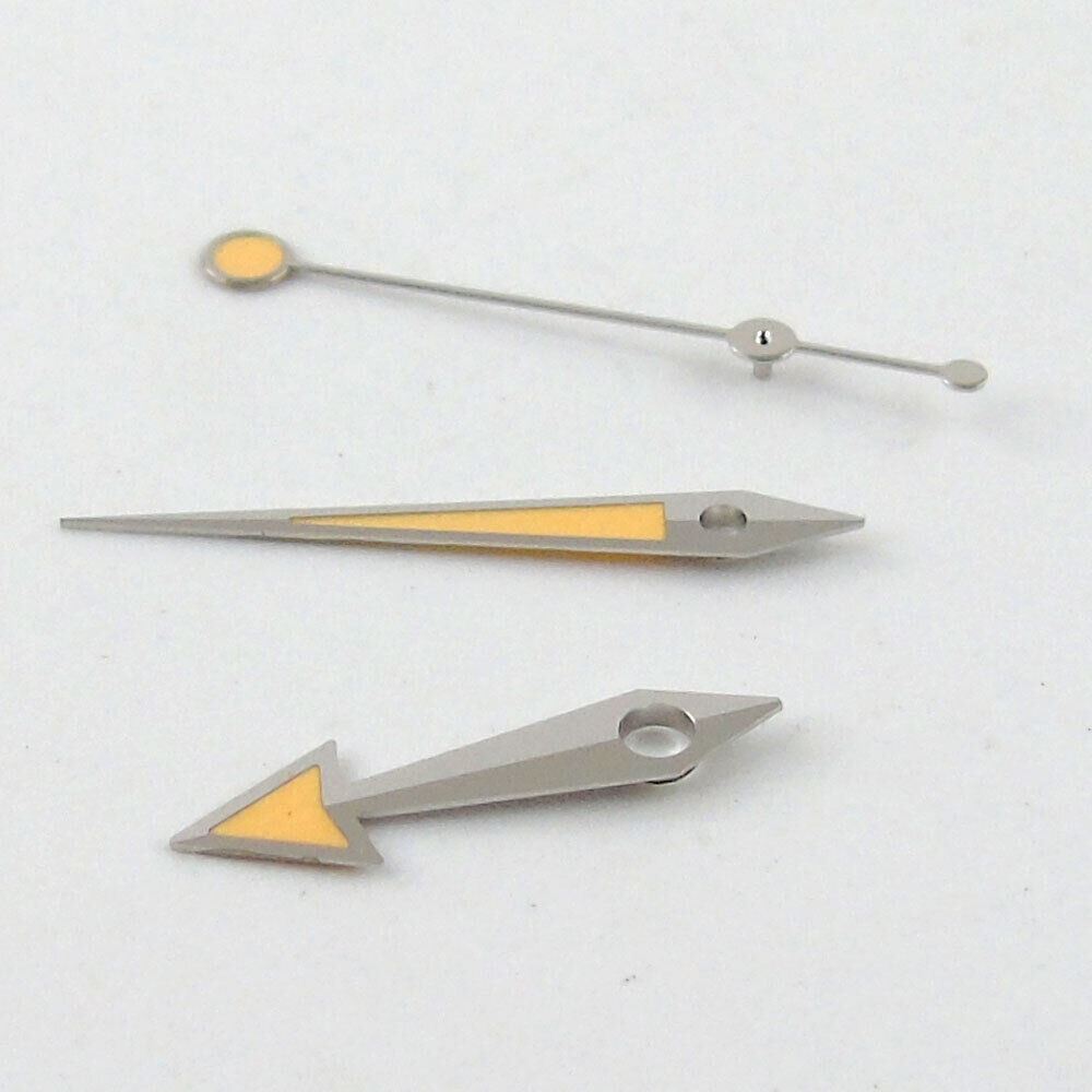 Green luminous watch hands set by MYT for ETA 2824/2836, MYT8205, 8215, DG2813 movements