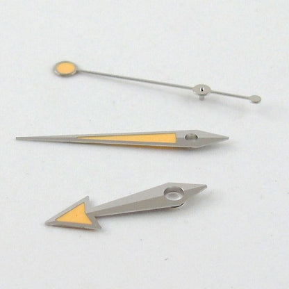 Green luminous watch hands set by MYT for ETA 2824/2836, MYT8205, 8215, DG2813 movements