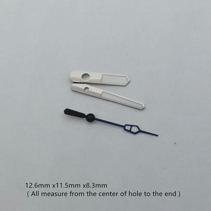 Green luminous watch hands set for NH35 NH36 movement, enhancing precision and readability.