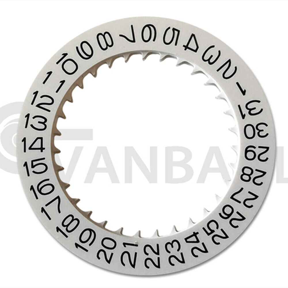 Disque de date à numéro inversé Roue de date adaptée au mouvement NH35 NH36 Date à 9 heures