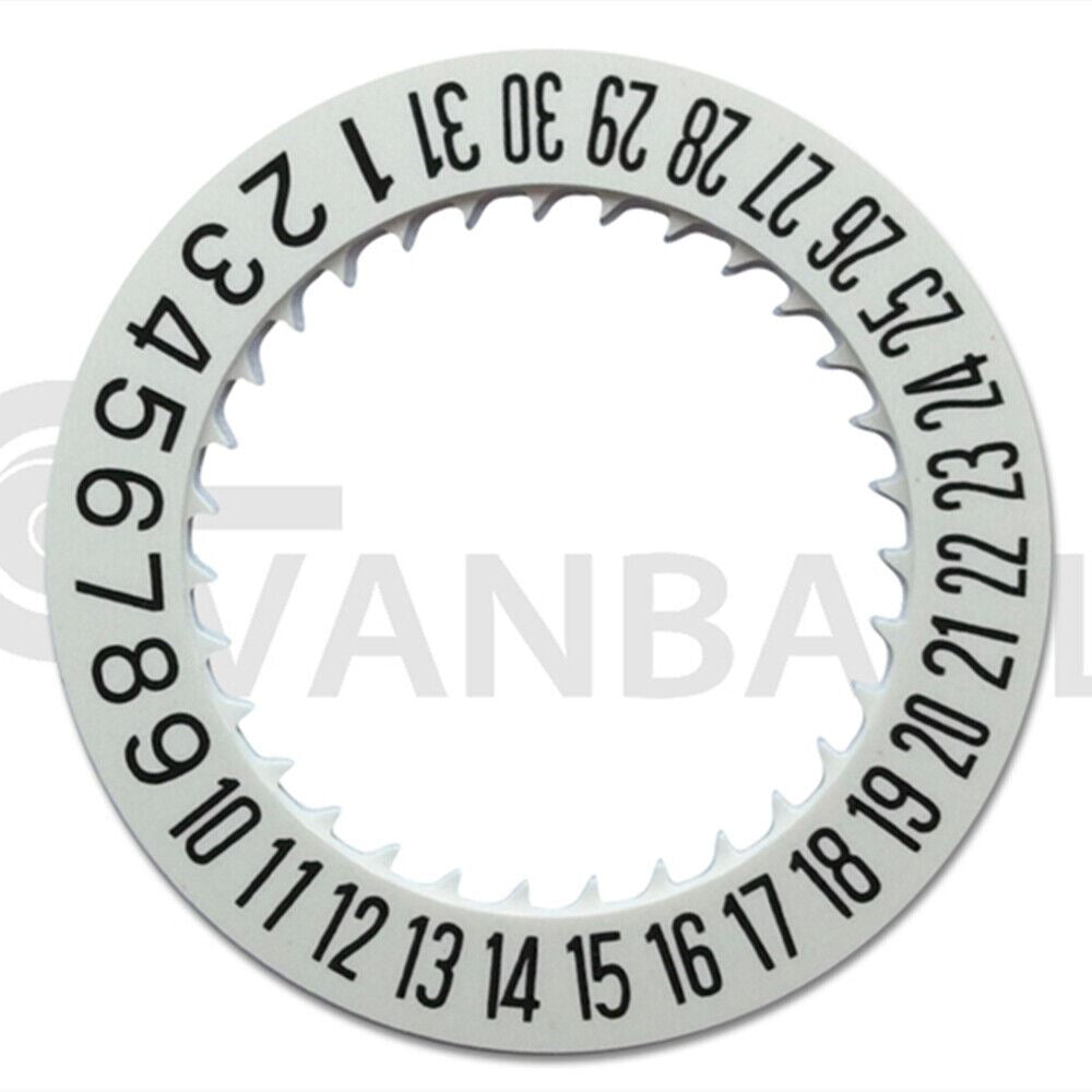 White Date Disk Wheel Date Wheel Fit for Movement NH35 NH36 Date At 6