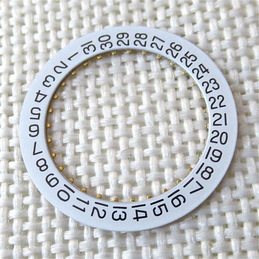 Roue de date blanche, roue de date générique adaptée au mouvement 2834 Date@3