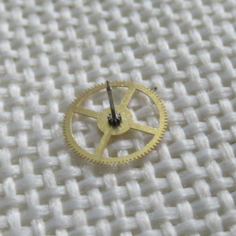 Second wheel gear for movement 46945#360, compatible spare part for watch repairs.