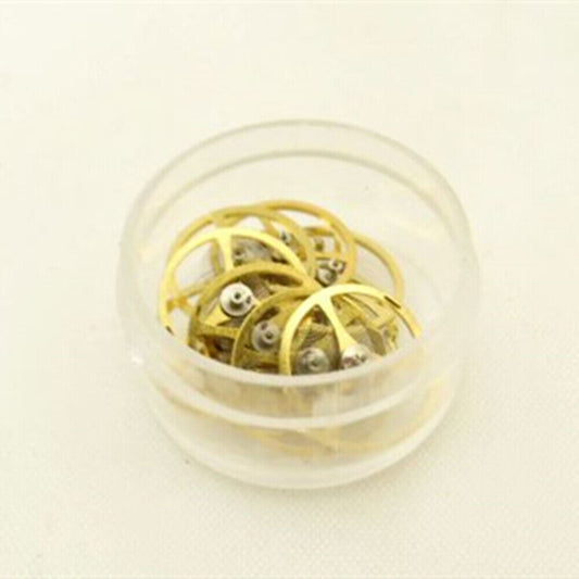 Balance wheel with mainspring for movement 46945 #721, precision spare part for watch repair.