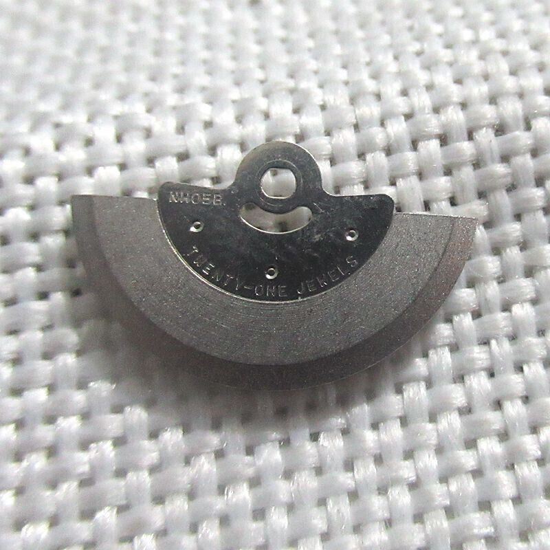 Rotor oscillating weight for NH05 NH06 movement, compatible watch spare part for precise timekeeping.