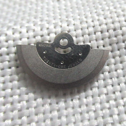 Rotor oscillating weight for NH05 NH06 movement, compatible watch spare part for precise timekeeping.
