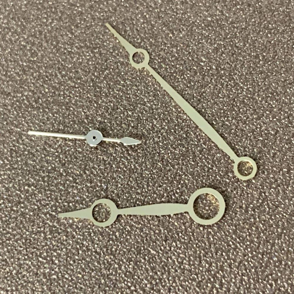 No Luminous watch hands set for ETA6497/6498 ST3600 movement, perfect for 3-hand vintage watches.