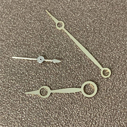 No luminous watch hands set, compatible with ETA6497/6498 ST3600 3-hand movements.