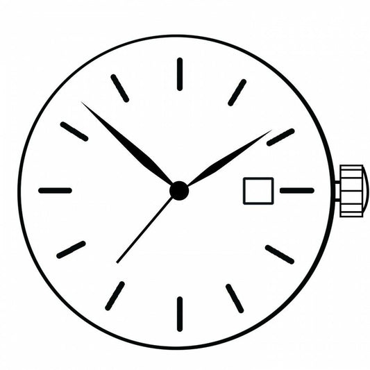 Ronda 785 Swiss quartz watch movement with date window at 3 and 6 for replacements