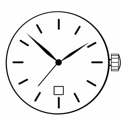 Ronda 784 Swiss quartz watch movement with date window at 3 o?clock for accurate repairs.