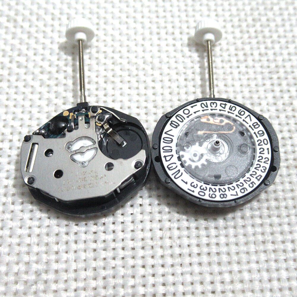 Watchmakers Watch Part LG22 quartz movement with date display at 3 o'clock, precision repair component.