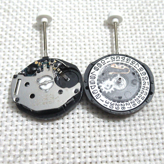 Watchmakers Watch Part LG22 quartz movement with date display at 3 o'clock, precision repair component.