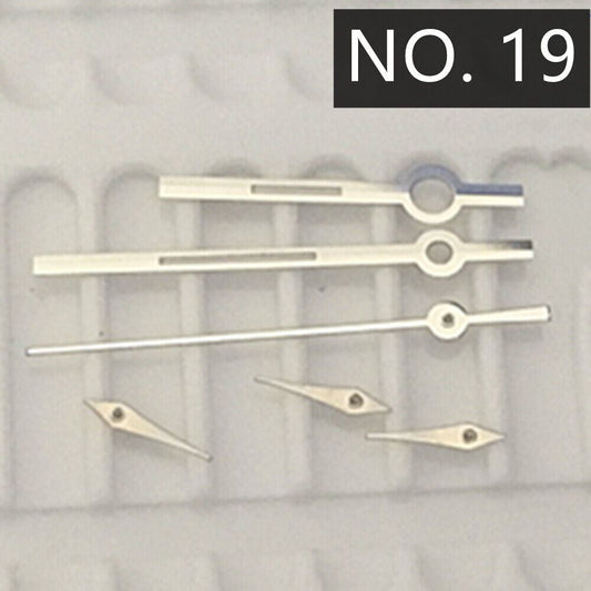 Luminous watch hands for Ronda 5030.D quartz movement, enhancing visibility and style.